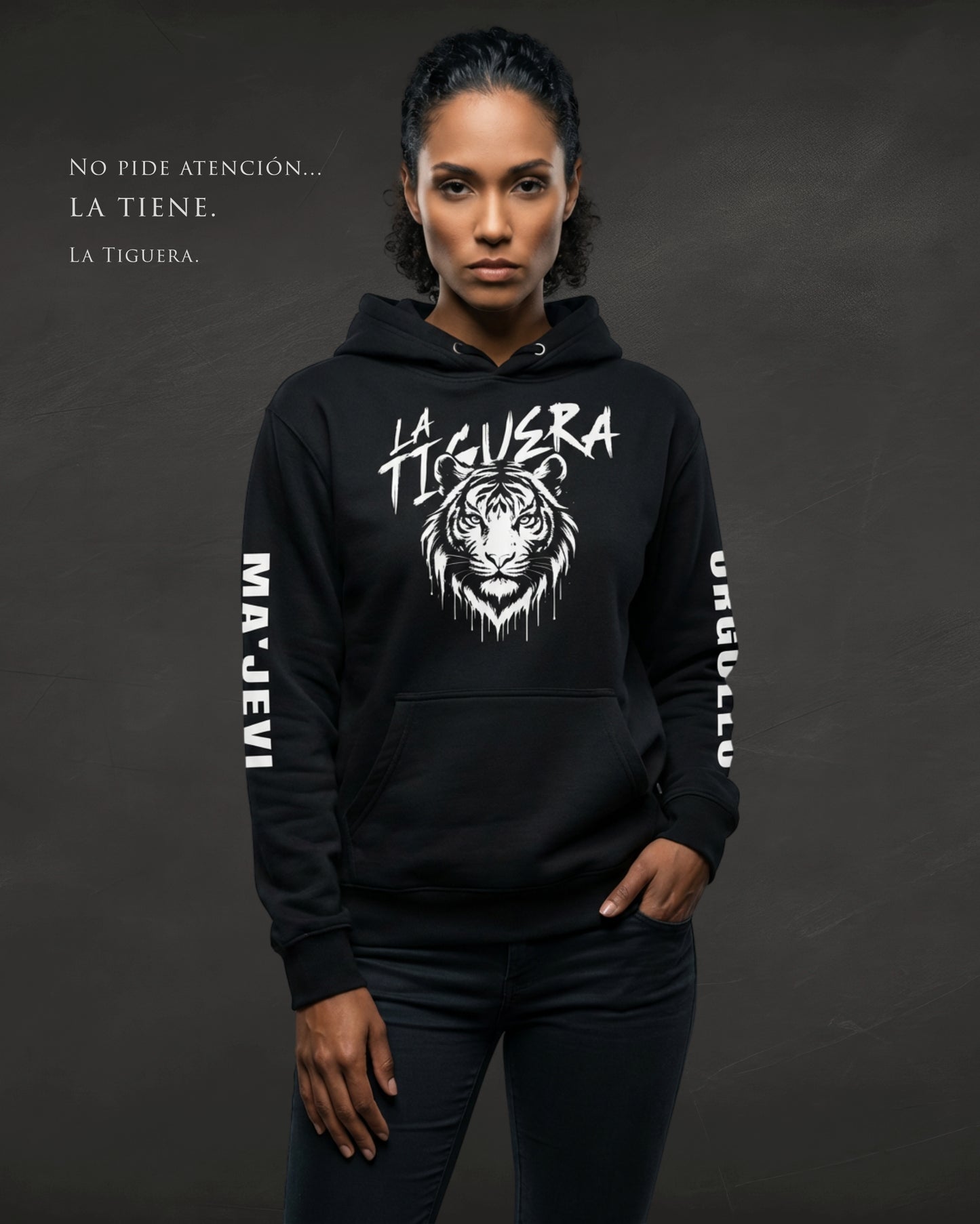 Sudadera Con Capucha Premium La Tiguera — Orgullo
